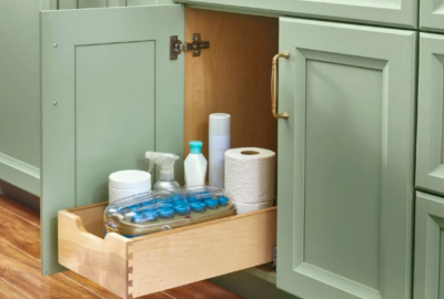 Open cabinet